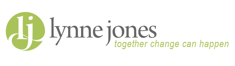 Logo Lynne Jones together change can happen